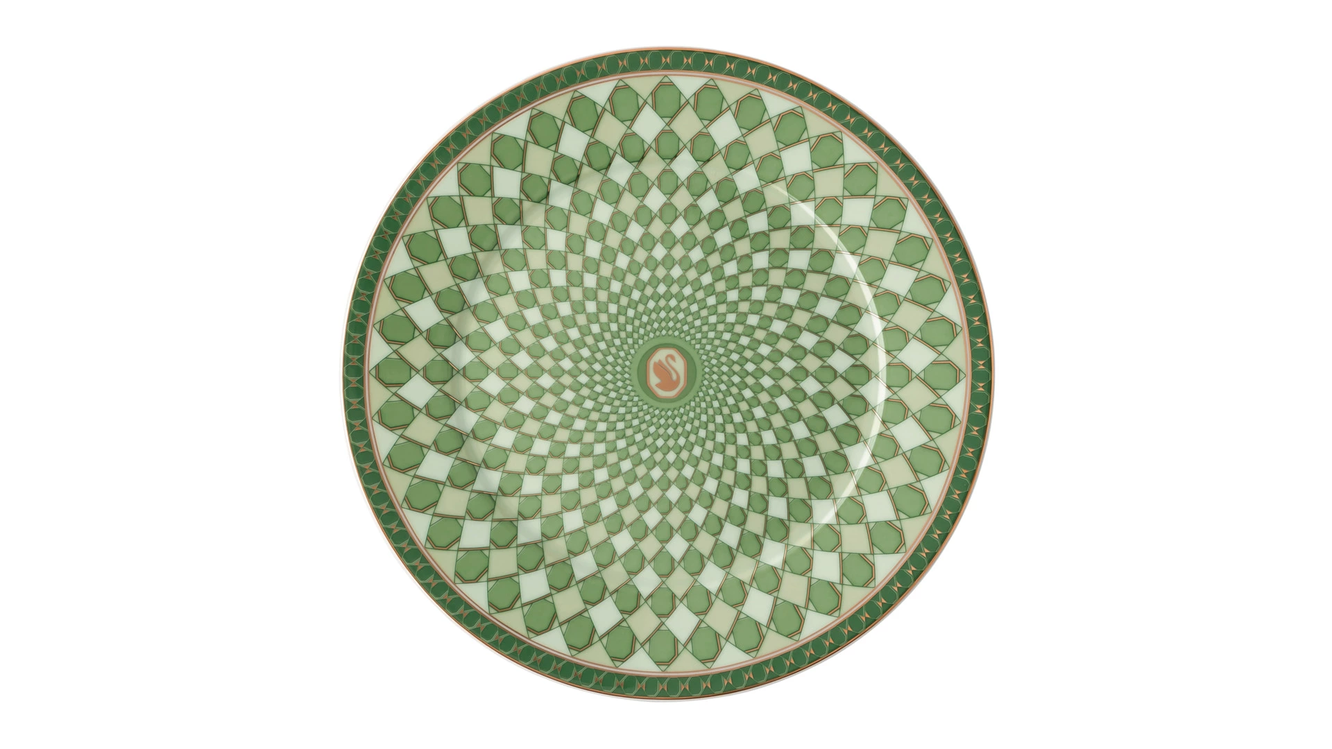 Сервиз чайный Rosenthal Swarovski Сигнум 6 персон, 15 предметов, фарфор, зеленый