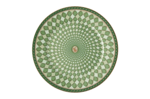 Сервиз чайный Rosenthal Swarovski Сигнум 6 персон, 15 предметов, фарфор, зеленый