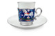 Чашка кофейная с блюдцем Русские самоцветы Лошадка 57,23 г, серебро 925