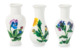 Набор ваз декоративных АМК Нью-Арт Цветы 3х7 см 6 шт, фарфор твердый, п/к