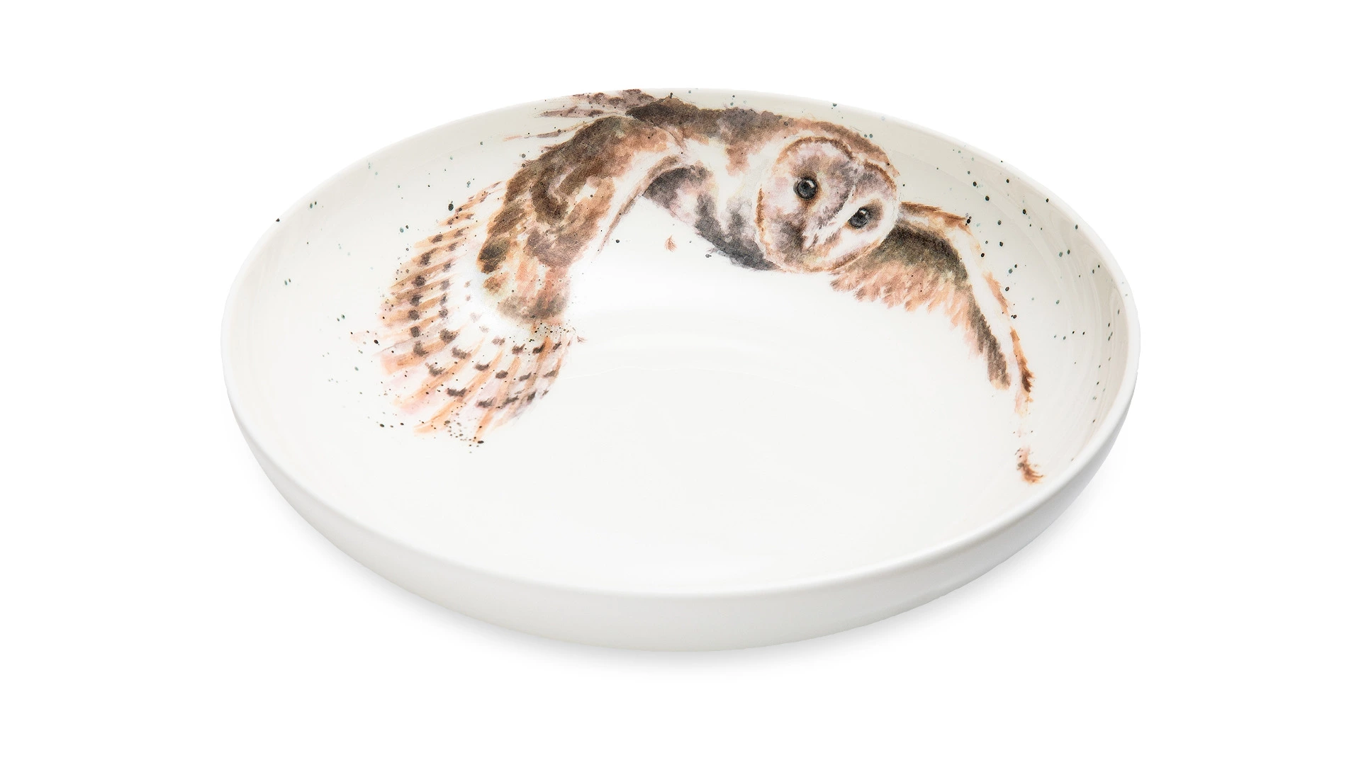 Тарелка для пасты Royal Worcester Забавная фауна Сова 22 см, фарфор костяной