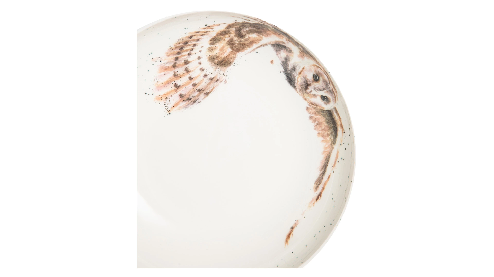 Тарелка для пасты Royal Worcester Забавная фауна Сова 22 см, фарфор костяной