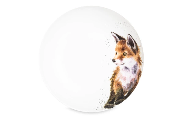 Тарелка для пасты Royal Worcester Забавная фауна Лиса 22 см, фарфор костяной