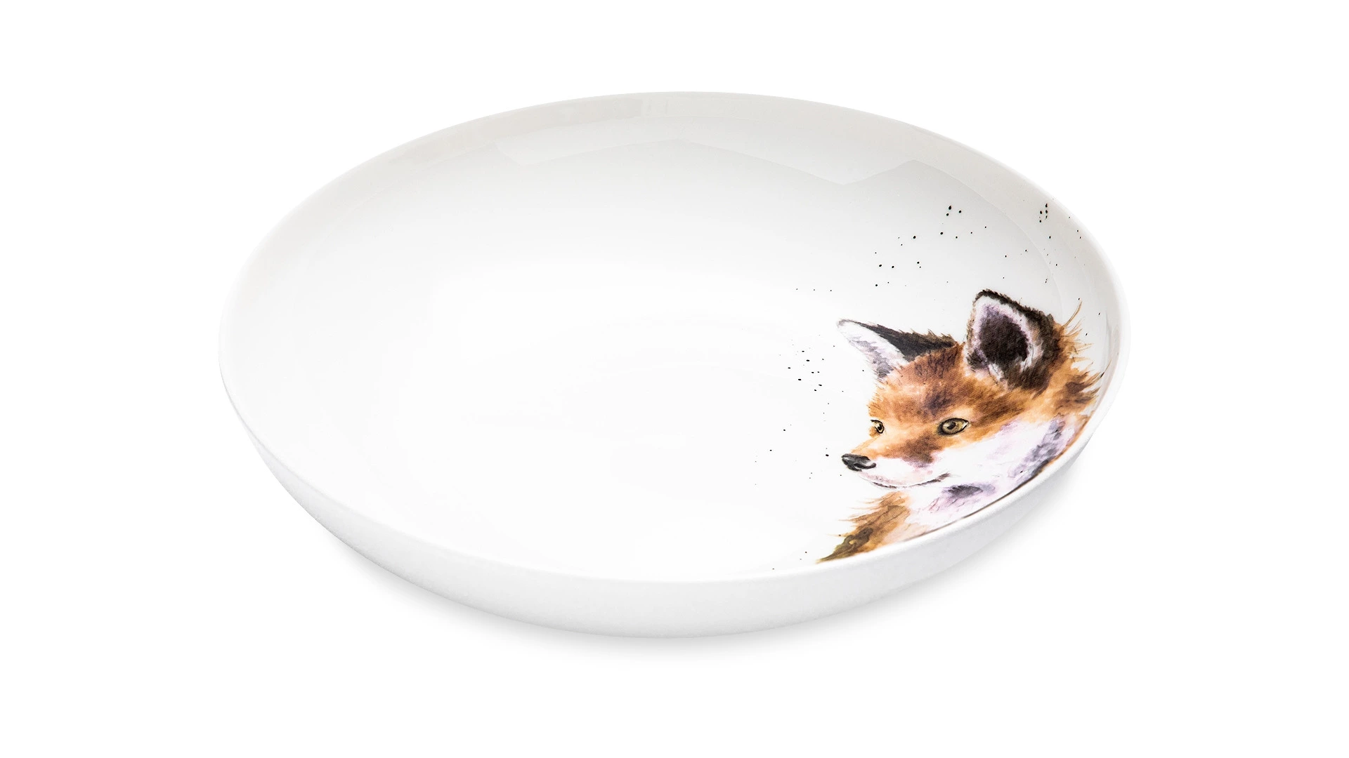 Тарелка для пасты Royal Worcester Забавная фауна Лиса 22 см, фарфор костяной
