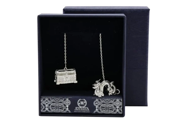 Ионизатор воды в футляре АргентА Дракон 18,62 г, серебро 925