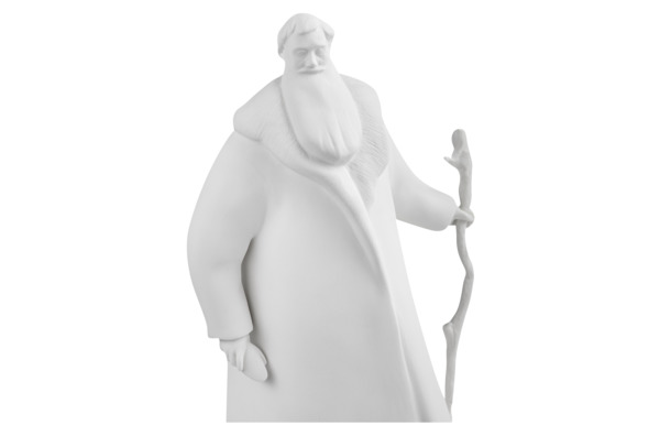 Скульптура Shirokov Дед Мороз 33x18 см, фарфор костяной, белая, п/к