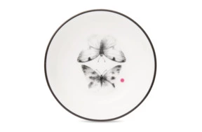 Розетка Shirokov Скетчбук Бабочки 8 см, фарфор костяной