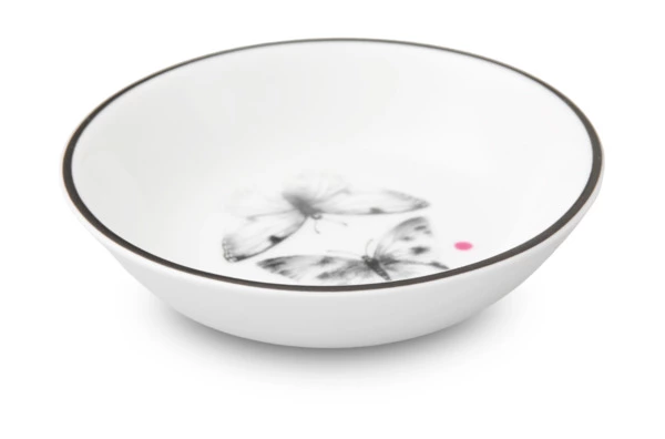 Розетка Shirokov Скетчбук Бабочки 8 см, фарфор костяной