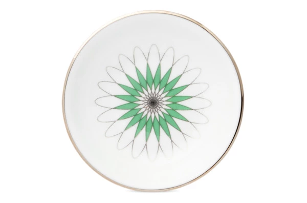 Розетка Shirokov Калейдоскоп 8 см, фарфор костяной