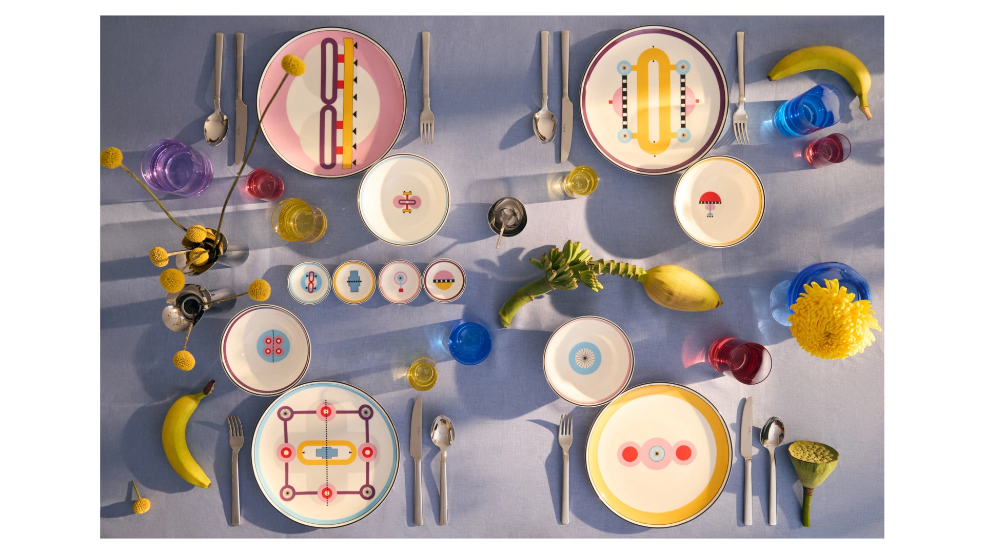 Тарелка обеденная Shirokov Мемфис 27 см, желтый кант, фарфор костяной