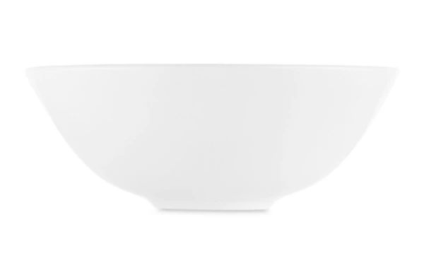 Тарелка суповая Shirokov Мемфис 460 мл, голубой кант, фарфор костяной