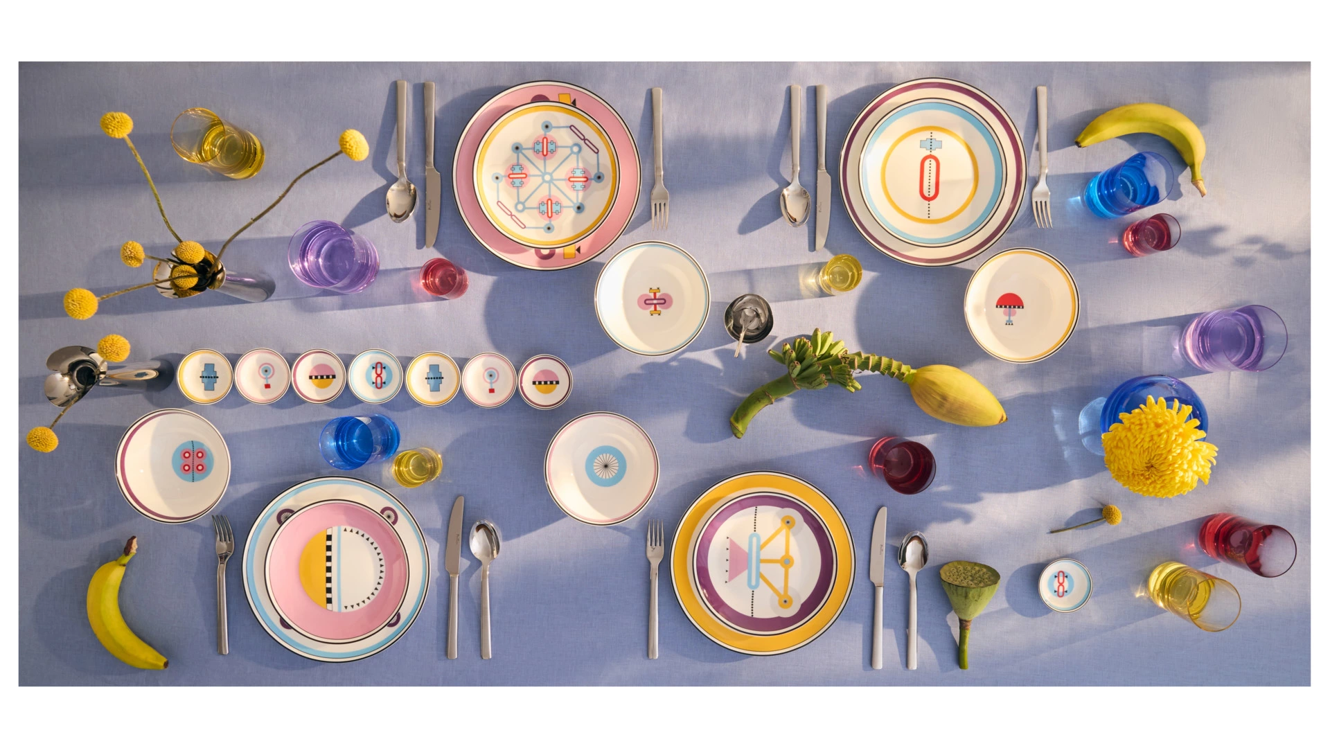 Розетка Shirokov Мемфис 8 см, желтый кант, фарфор костяной