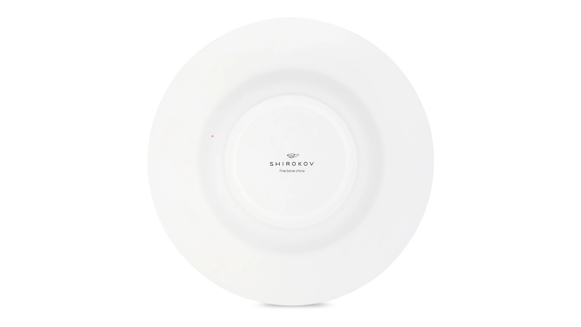 Тарелка суповая Shirokov Гербарий Подорожник 24 см, 300 мл, фарфор костяной, позолота