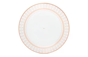 Тарелка обеденная Shirokov Колье 28 см, фарфор костяной, позолота