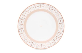 Тарелка закусочная Shirokov Колье 23,5 см, фарфор костяной, позолота