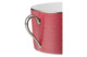 Чашка чайная с блюдцем Legle Разбитое сердце 250 мл, красная, платиновый кант, фарфор, п/к