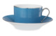 Чашка чайная с блюдцем Legle Разбитое сердце 250 мл, синяя, платиновый кант, фарфор, п/к