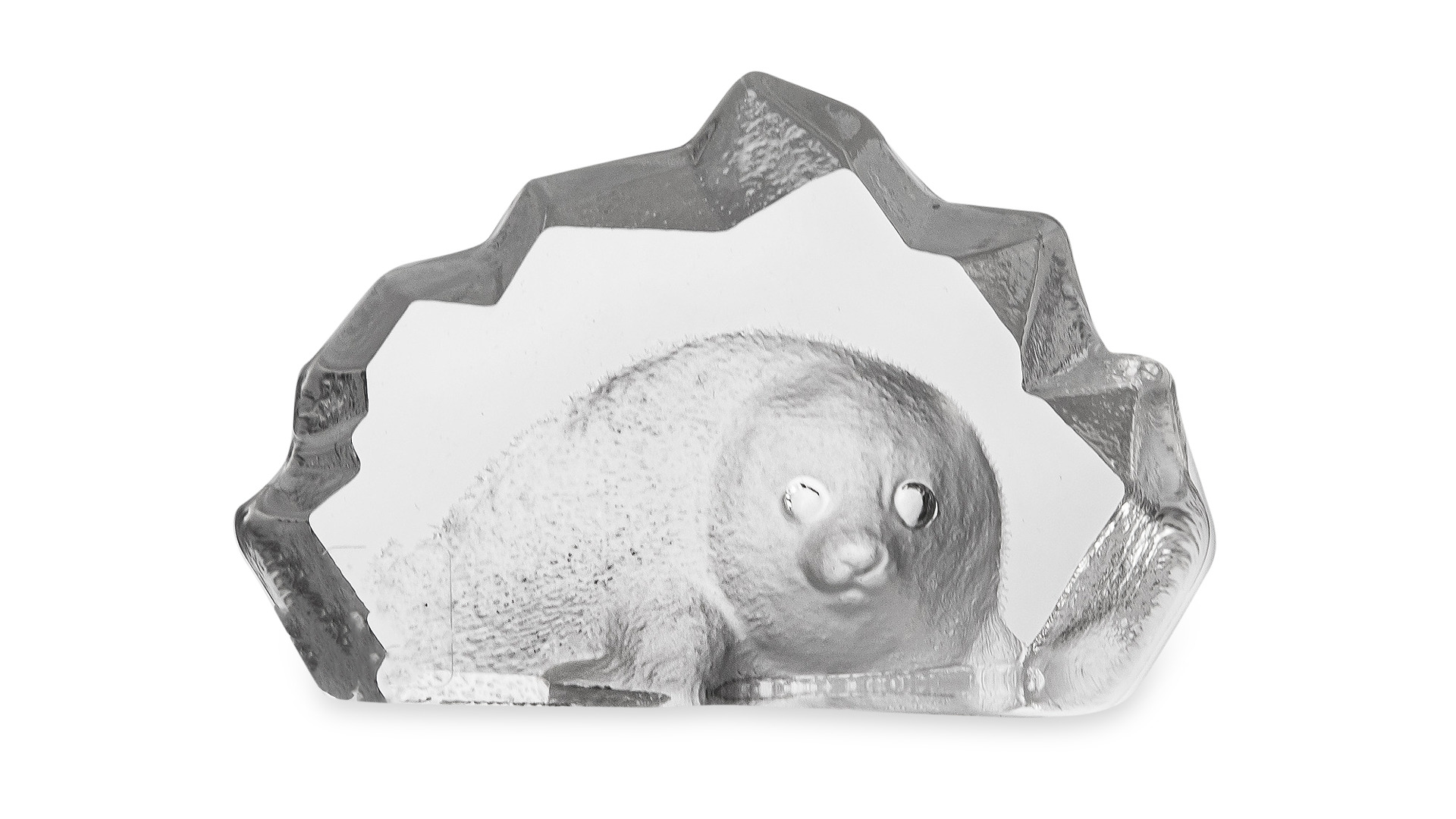 Скульптура Maleras Детеныш тюленя 7х5 см, хрусталь, белая