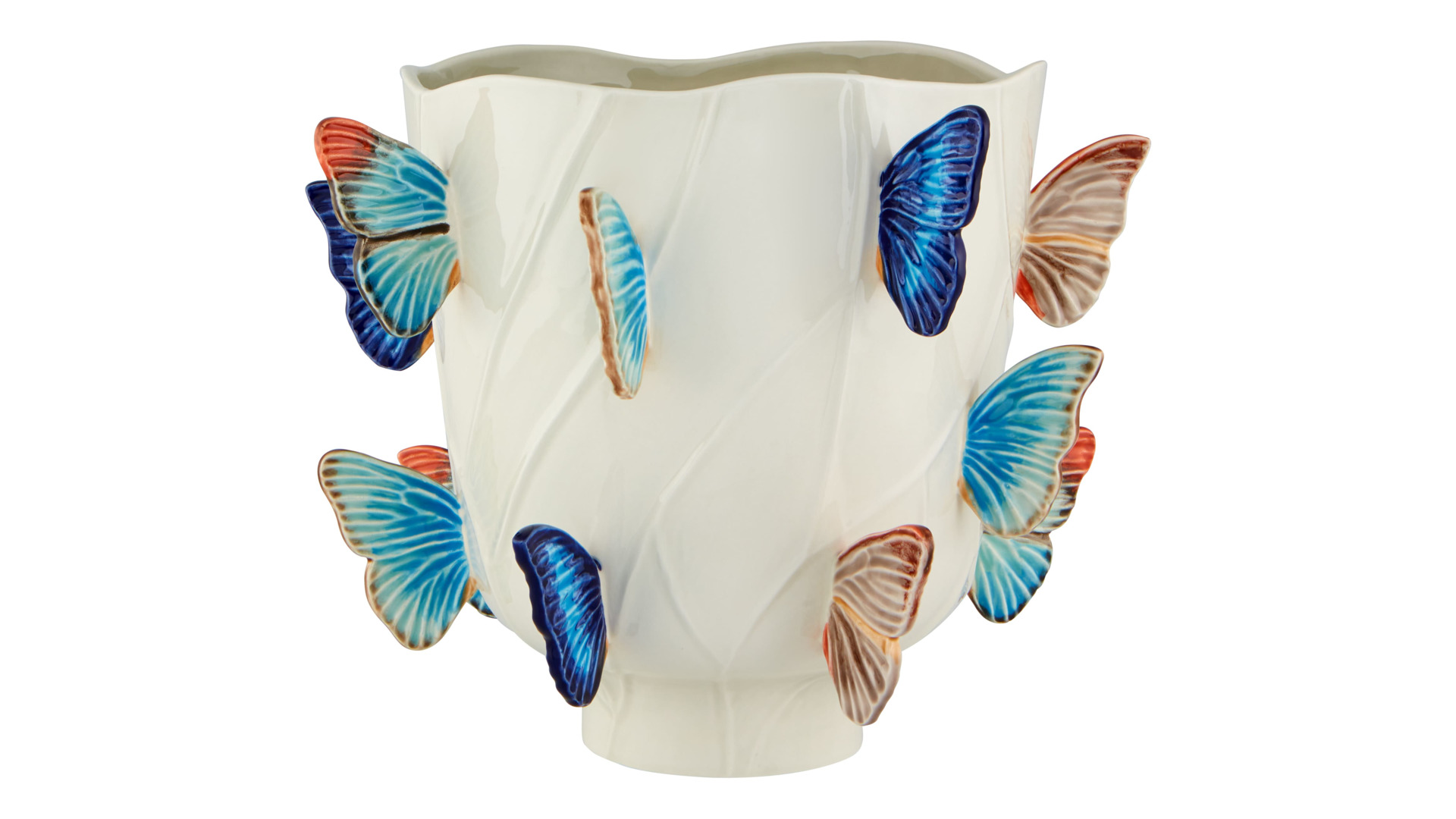 Ваза Bordallo Pinheiro Облачные Бабочки 29,5 см, керамика