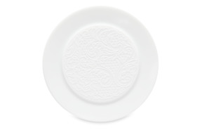 Тарелка пирожковая Degrenne L Couture 14 см, фарфор, белая