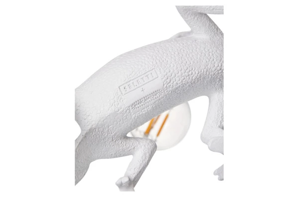 Настольная лампа Seletti Хамелеон USB 17x9 h14 см, смола, белая