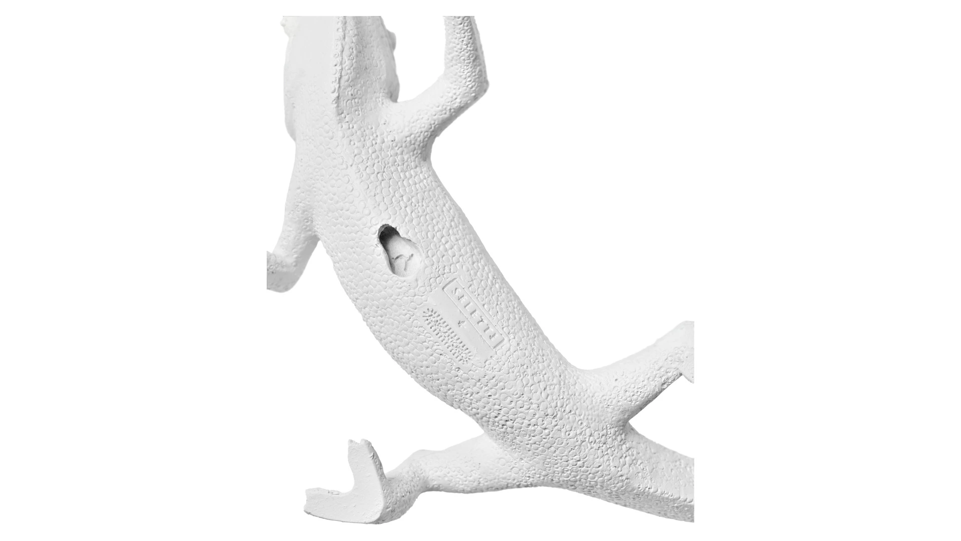 Настольная лампа Seletti Хамелеон поднимается наверх USB 21х14,5 h9 см, смола, белая