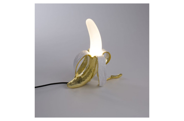 Светильник Seletti Банан 26х15 h30 см, смола, золотой