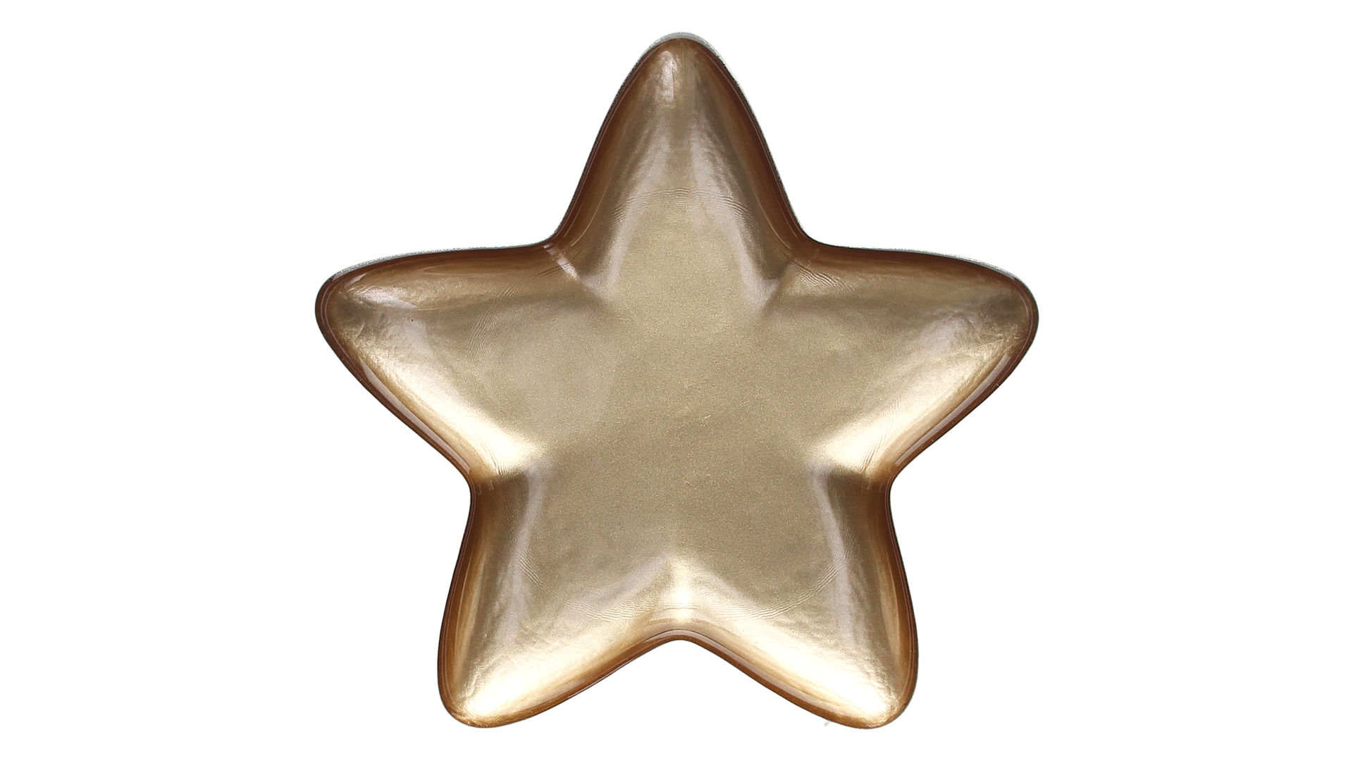 Блюдо-звезда Andrea Fontebasso Very Merry Star 30 см, золотистое
