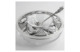 Икорница с ложкой в футляре АргентА Classic Осетр 291,13 г, 2 предмета, серебро 925