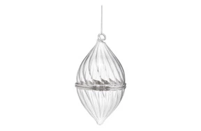 Украшение подвесное Best decor place, 8x13 см, стекло, голубой