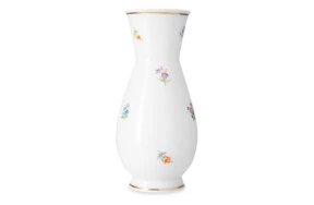 Ваза Meissen Рассыпанные цветы 19 см, фарфор, золотой кант