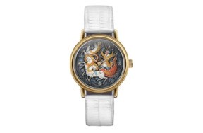 Часы наручные Palekh Watch Тройка 3,5 см, алюминий, белые, п/к