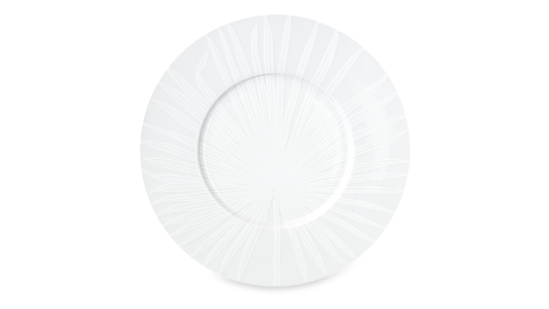 Тарелка обеденная Taitu Белая природа 27 см, фарфор костяной