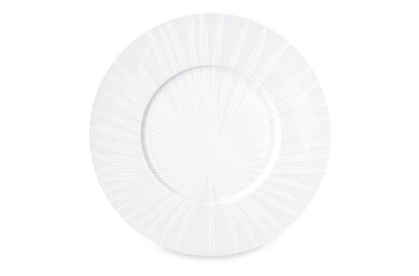 Тарелка обеденная Taitu Белая природа 27 см, фарфор костяной