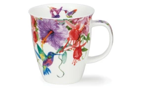 Кружка Dunoon Колибри фиолетовый Невис 480 мл, фарфор костяной
