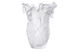 Ваза настольная Decor de table Гинкго 30 см, хрустальное тесто, белая, п/к