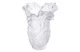 Ваза настольная Decor de table Гинкго 30 см, хрустальное тесто, белая, п/к