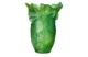Ваза настольная Decor de table Гинкго 30 см, хрустальное тесто, зеленая, п/к