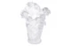 Ваза настольная Decor de Table Pate de Verre Cristal Роза 35 см, хрустальное тесто, белая, п/к