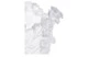 Ваза настольная Decor de Table Pate de Verre Cristal Роза 35 см, хрустальное тесто, белая, п/к
