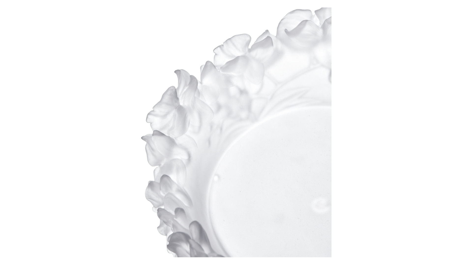Чаша Decor de table Орхидея 32 см, хрусталь, белая