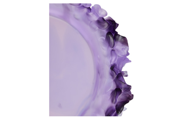 Чаша Decor de table Орхидея 32 см, хрусталь, фиолетовая