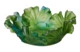 Чаша декоративная Decor de table Гинкго 30 см, хрустальное тесто, зеленая, п/к