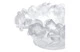 Конфетница с крышкой Decor de Table Pate de Verre Cristal Роза 17 см, хрустальное тесто, белая, п/к