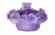 Конфетница с крышкой Decor de Table Pate de Verre Cristal Роза 17 см, хрустальное тесто