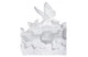 Конфетница Decor de Table Pate de Verre Cristal Бабочка 17 см, хрустальное тесто, белая, п/к