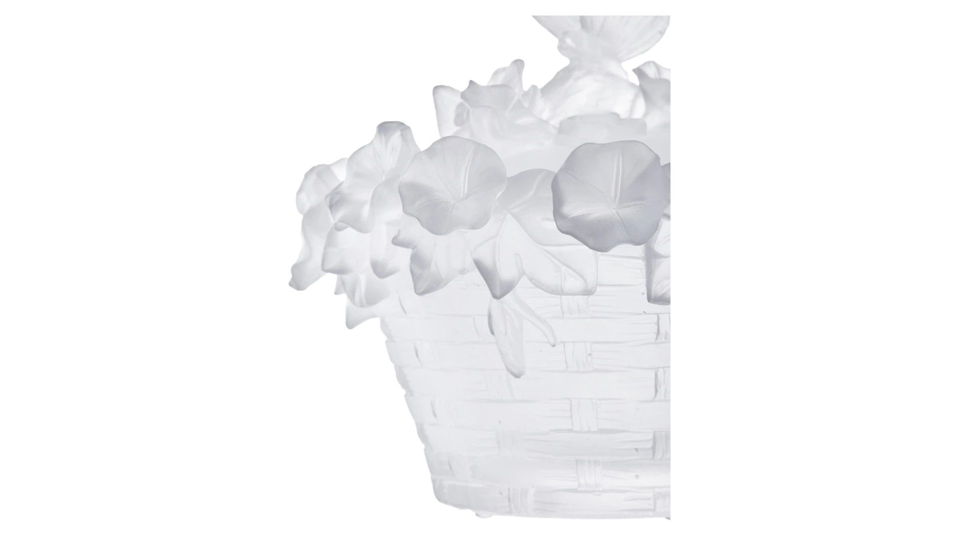 Конфетница Decor de Table Pate de Verre Cristal Бабочка 17 см, хрустальное тесто, белая, п/к