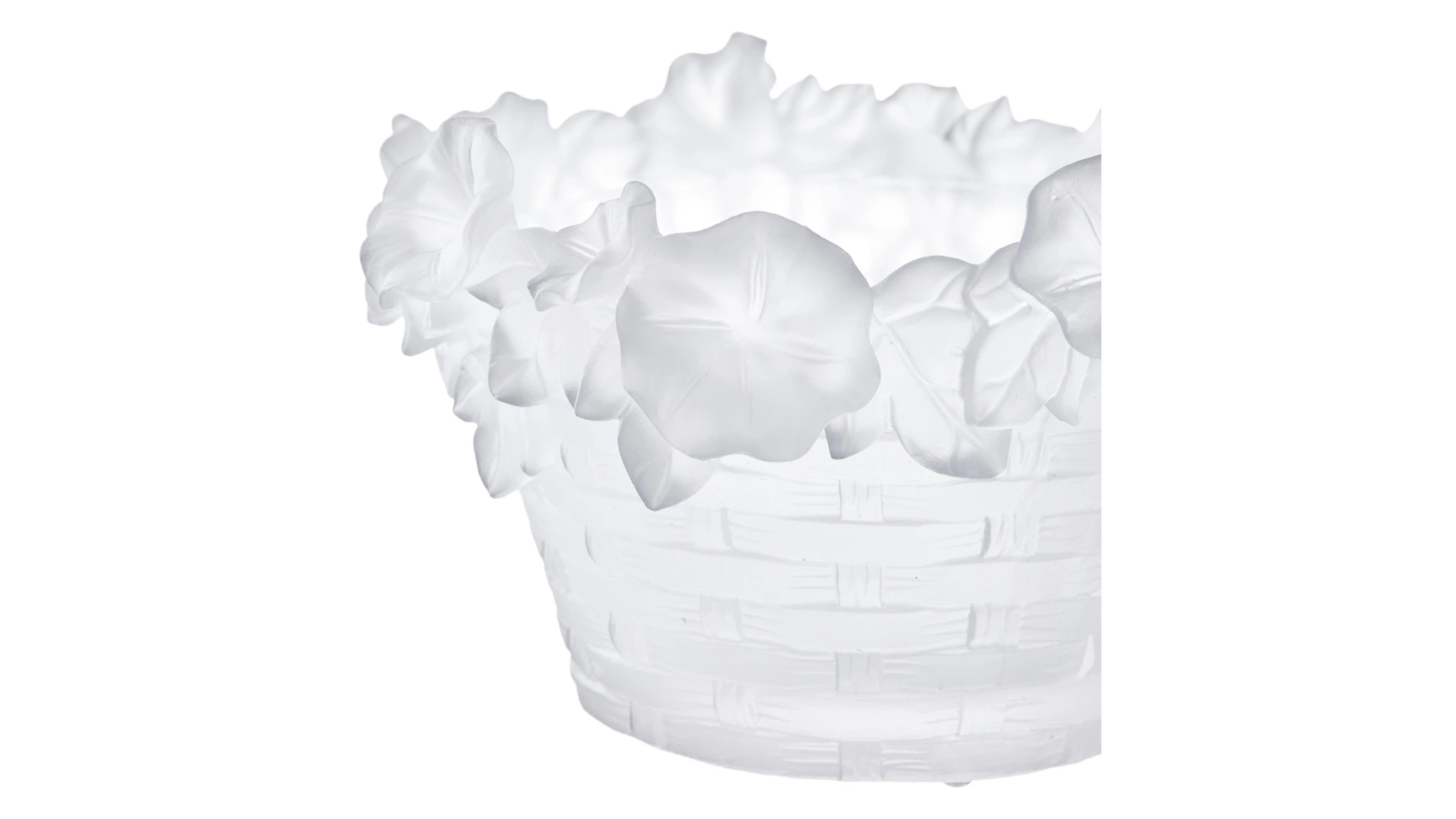 Конфетница Decor de Table Pate de Verre Cristal Бабочка 17 см, хрустальное тесто, белая, п/к