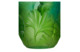 Подсвечник Decor de table Гинкго, хрусталь, зеленый