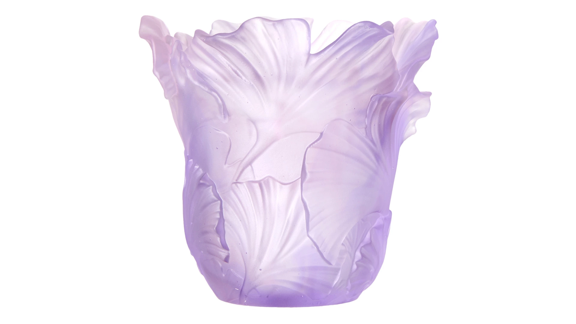 Подсвечник Decor de table Гинкго, хрустальное тесто, фиолетовый, п/к